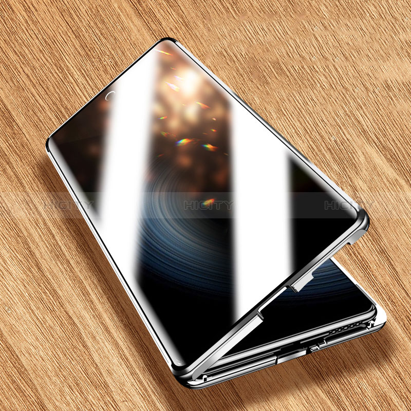Coque Rebord Bumper Luxe Aluminum Metal Miroir 360 Degres Housse Etui Aimant P01 pour Xiaomi Mi 12T Pro 5G Plus