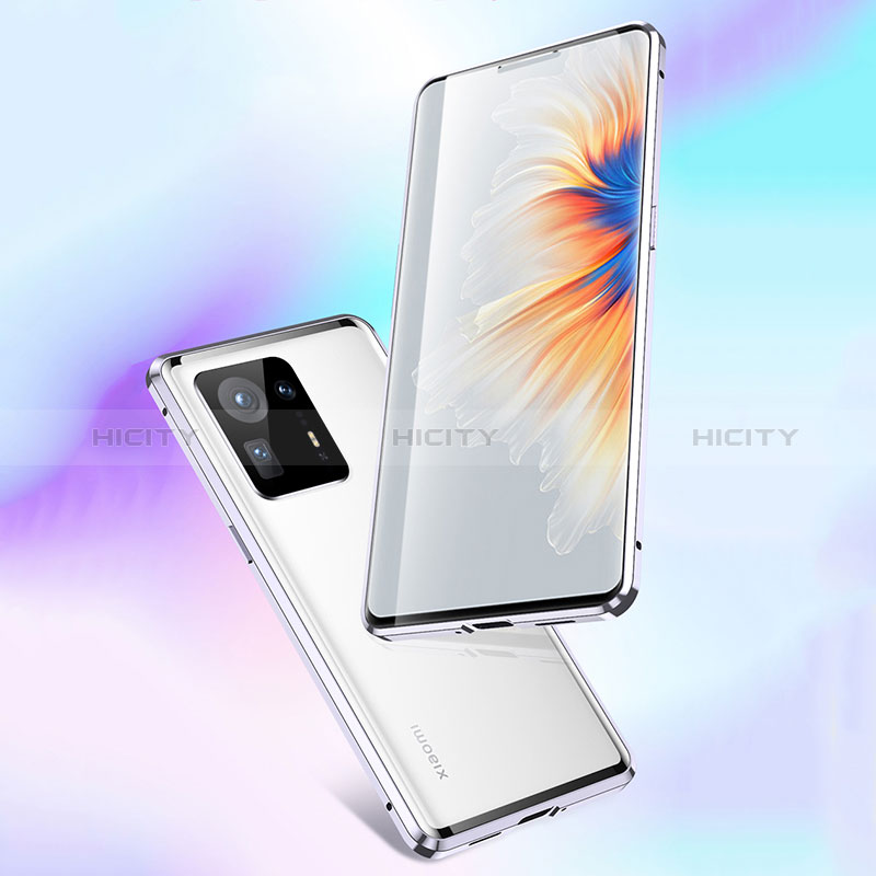 Coque Rebord Bumper Luxe Aluminum Metal Miroir 360 Degres Housse Etui Aimant P01 pour Xiaomi Mi Mix 4 5G Plus