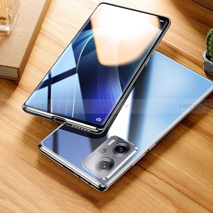 Coque Rebord Bumper Luxe Aluminum Metal Miroir 360 Degres Housse Etui Aimant P01 pour Xiaomi Poco X4 GT 5G Plus