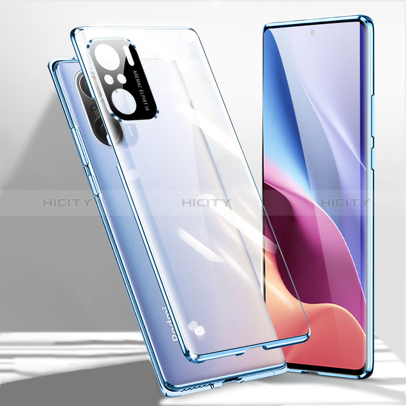 Coque Rebord Bumper Luxe Aluminum Metal Miroir 360 Degres Housse Etui Aimant P01 pour Xiaomi Redmi K40 Pro+ Plus 5G Plus