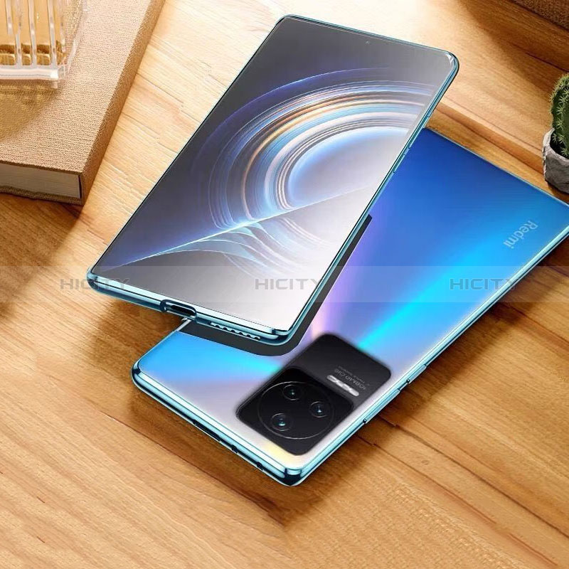 Coque Rebord Bumper Luxe Aluminum Metal Miroir 360 Degres Housse Etui Aimant P01 pour Xiaomi Redmi K40S 5G Plus