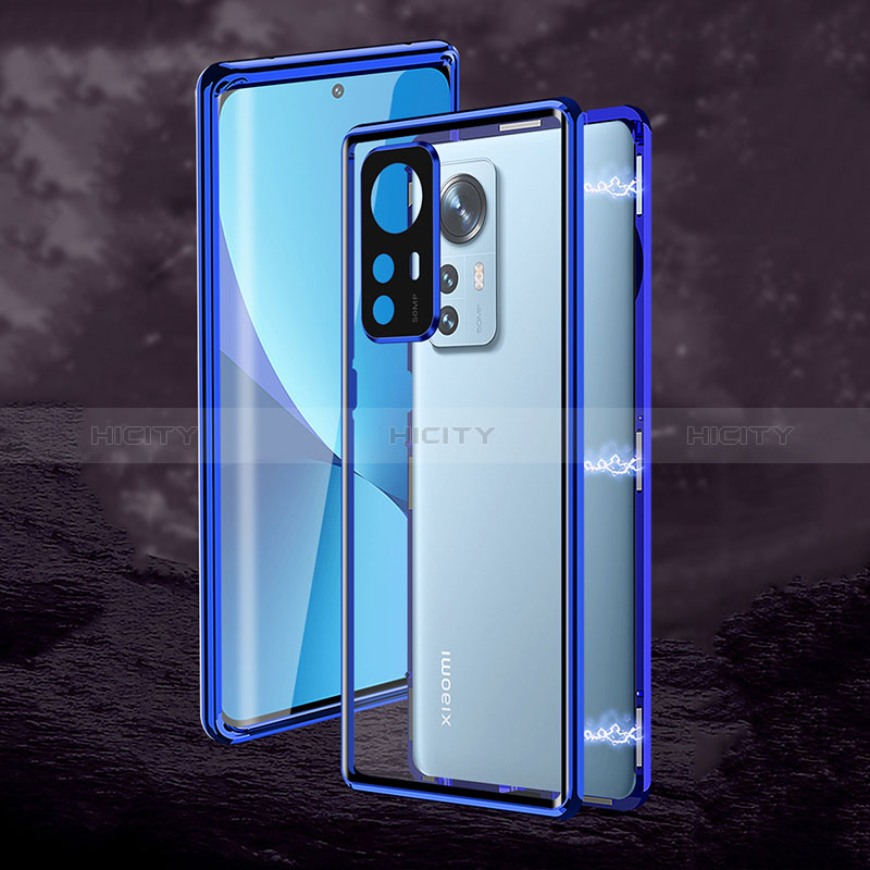 Coque Rebord Bumper Luxe Aluminum Metal Miroir 360 Degres Housse Etui Aimant P01 pour Xiaomi Redmi Note 12S Plus