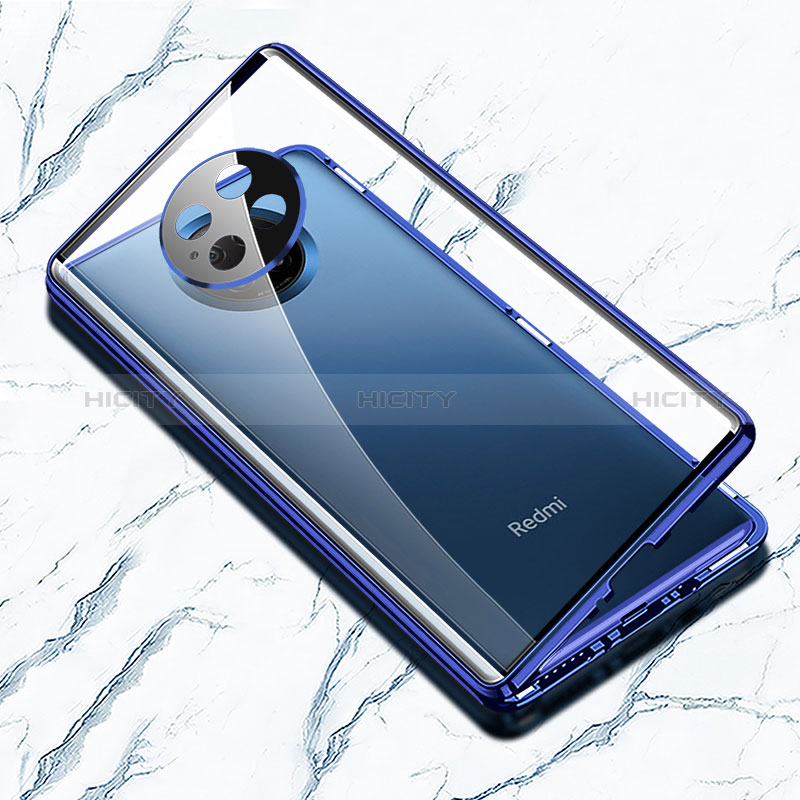 Coque Rebord Bumper Luxe Aluminum Metal Miroir 360 Degres Housse Etui Aimant P01 pour Xiaomi Redmi Note 9 5G Plus