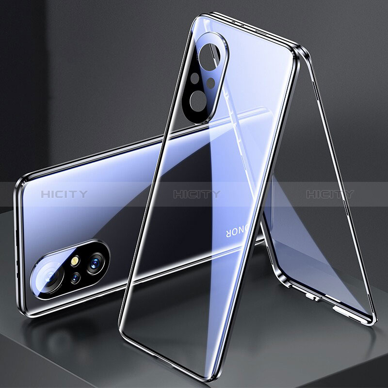 Coque Rebord Bumper Luxe Aluminum Metal Miroir 360 Degres Housse Etui Aimant P02 pour Huawei Honor 50 SE 5G Plus