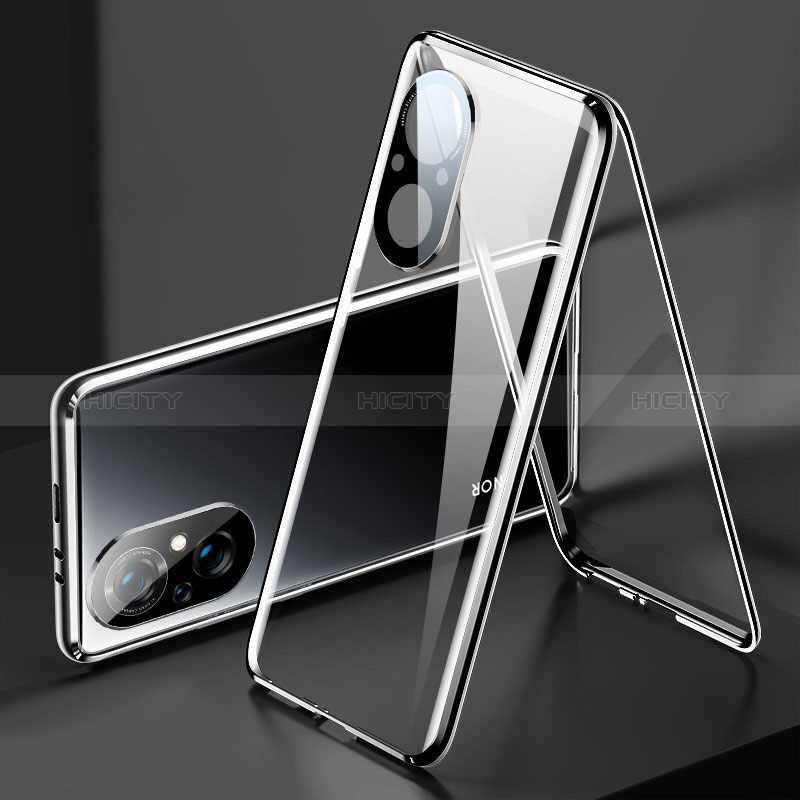 Coque Rebord Bumper Luxe Aluminum Metal Miroir 360 Degres Housse Etui Aimant P02 pour Huawei Honor 50 SE 5G Plus