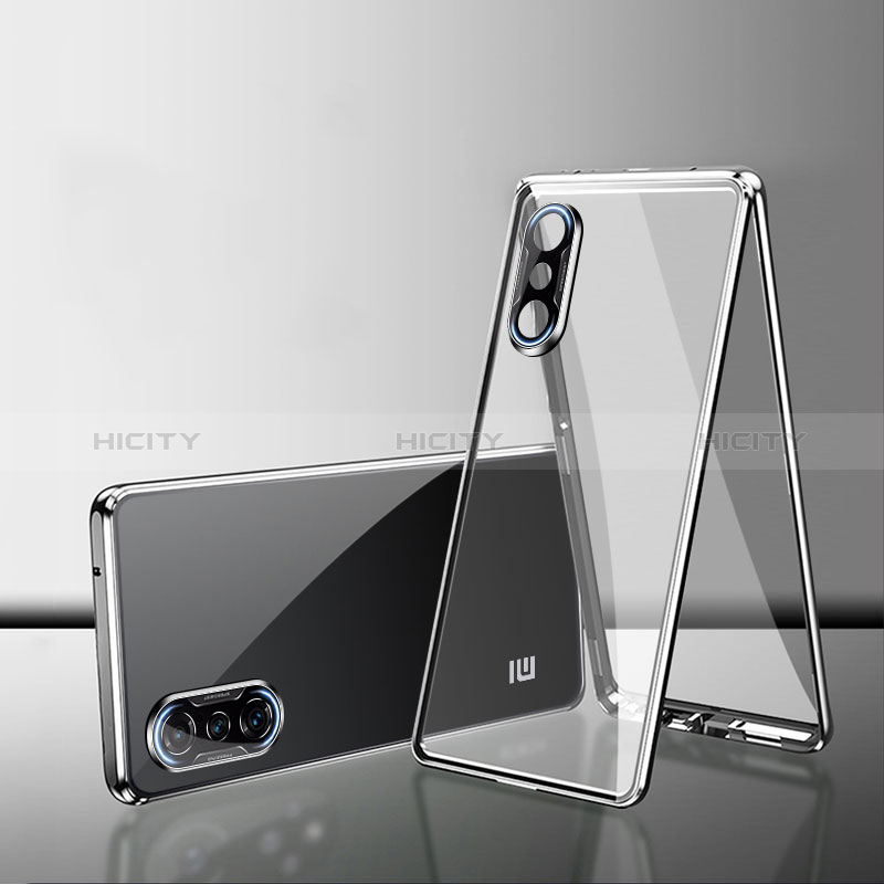 Coque Rebord Bumper Luxe Aluminum Metal Miroir 360 Degres Housse Etui Aimant P02 pour Xiaomi Poco F3 GT 5G Argent Plus