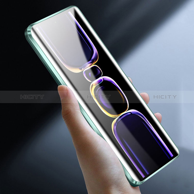 Coque Rebord Bumper Luxe Aluminum Metal Miroir 360 Degres Housse Etui Aimant P02 pour Xiaomi Poco F5 Pro 5G Plus