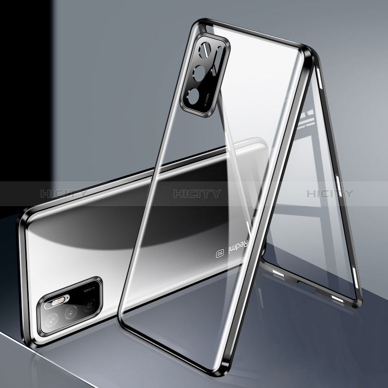 Coque Rebord Bumper Luxe Aluminum Metal Miroir 360 Degres Housse Etui Aimant P02 pour Xiaomi POCO M3 Pro 5G Plus