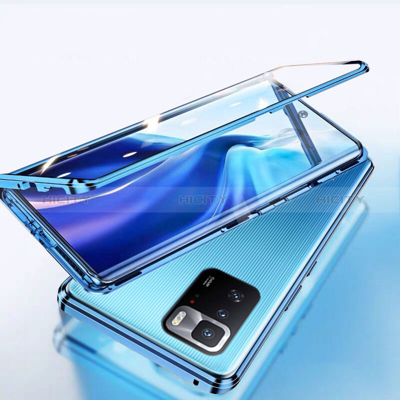 Coque Rebord Bumper Luxe Aluminum Metal Miroir 360 Degres Housse Etui Aimant P02 pour Xiaomi Poco X3 GT 5G Plus