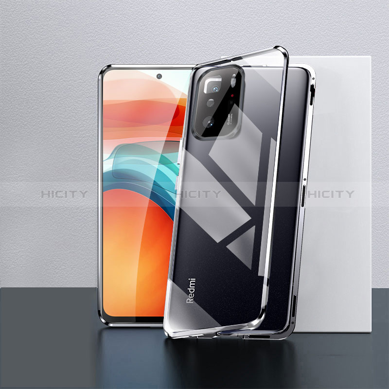 Coque Rebord Bumper Luxe Aluminum Metal Miroir 360 Degres Housse Etui Aimant P02 pour Xiaomi Poco X3 GT 5G Plus