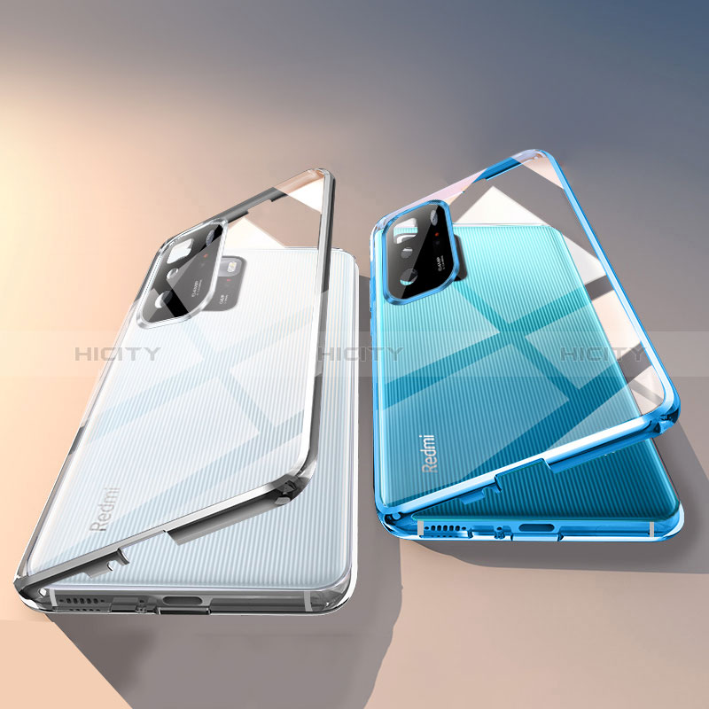 Coque Rebord Bumper Luxe Aluminum Metal Miroir 360 Degres Housse Etui Aimant P02 pour Xiaomi Poco X3 GT 5G Plus