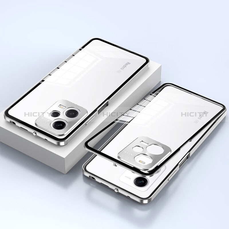 Coque Rebord Bumper Luxe Aluminum Metal Miroir 360 Degres Housse Etui Aimant P02 pour Xiaomi Poco X5 5G Plus