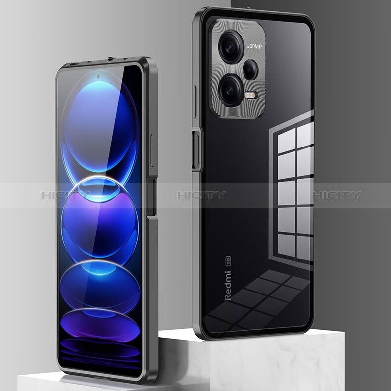 Coque Rebord Bumper Luxe Aluminum Metal Miroir 360 Degres Housse Etui Aimant P02 pour Xiaomi Poco X5 5G Plus