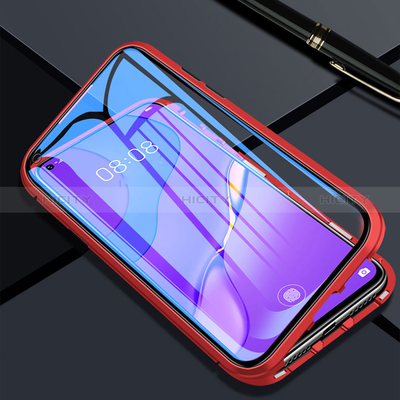 Coque Rebord Bumper Luxe Aluminum Metal Miroir 360 Degres Housse Etui Aimant P02 pour Xiaomi Redmi 10X 5G Plus