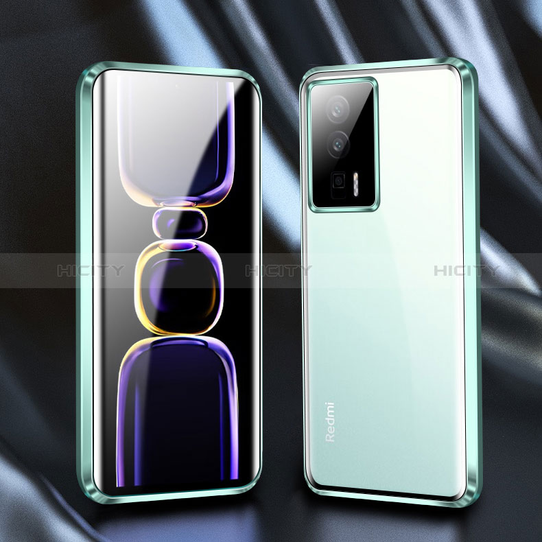 Coque Rebord Bumper Luxe Aluminum Metal Miroir 360 Degres Housse Etui Aimant P02 pour Xiaomi Redmi K60 5G Plus