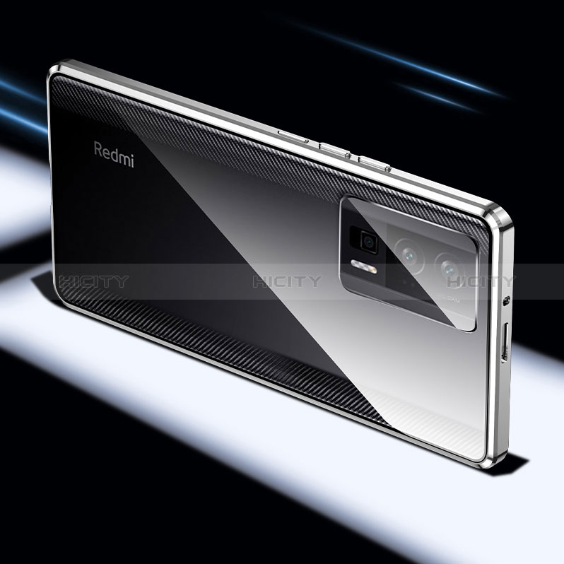 Coque Rebord Bumper Luxe Aluminum Metal Miroir 360 Degres Housse Etui Aimant P02 pour Xiaomi Redmi K60 5G Plus