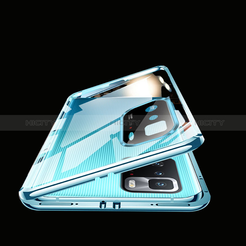 Coque Rebord Bumper Luxe Aluminum Metal Miroir 360 Degres Housse Etui Aimant P02 pour Xiaomi Redmi Note 10 Pro 5G Plus