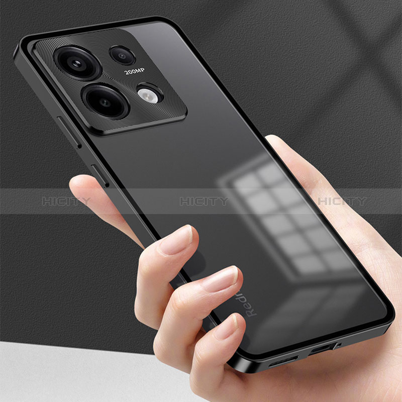 Coque Rebord Bumper Luxe Aluminum Metal Miroir 360 Degres Housse Etui Aimant P02 pour Xiaomi Redmi Note 13 Pro 5G Plus