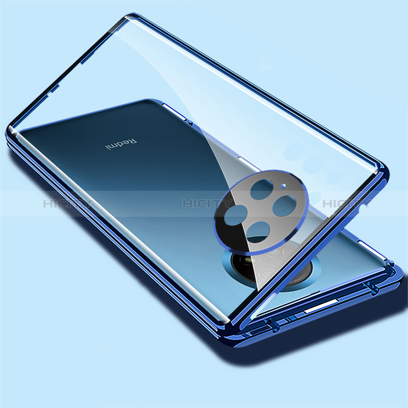 Coque Rebord Bumper Luxe Aluminum Metal Miroir 360 Degres Housse Etui Aimant P02 pour Xiaomi Redmi Note 9 5G Plus