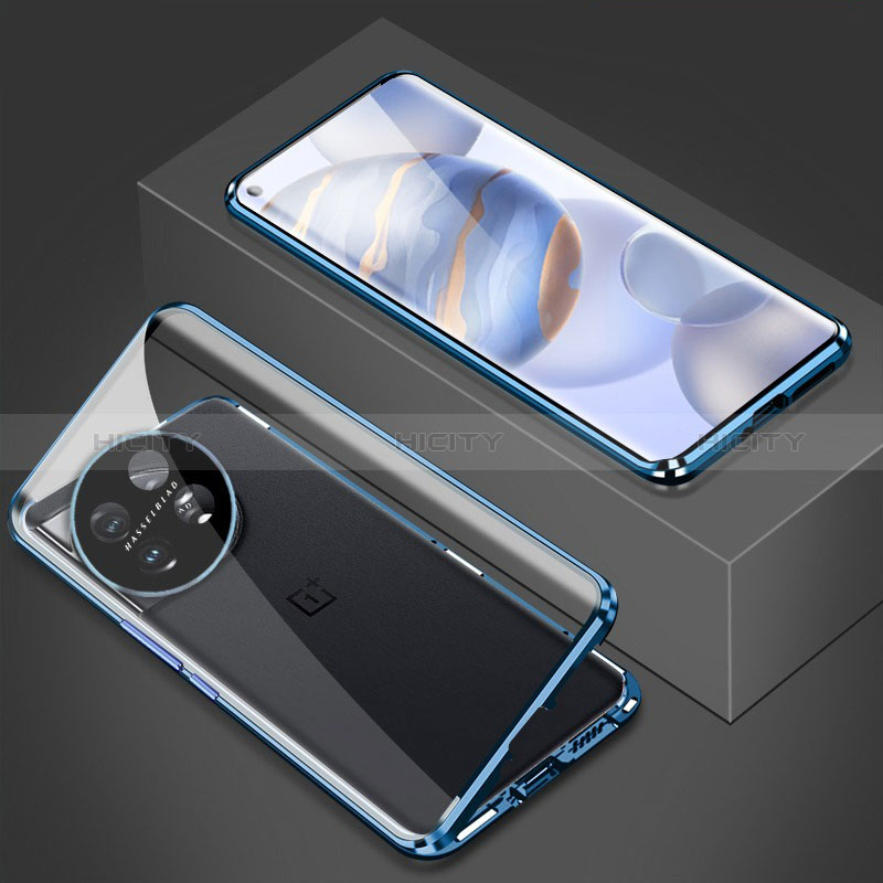 Coque Rebord Bumper Luxe Aluminum Metal Miroir 360 Degres Housse Etui Aimant P03 pour OnePlus Ace 2 Pro 5G Plus