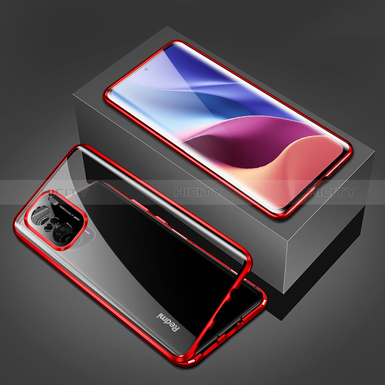 Coque Rebord Bumper Luxe Aluminum Metal Miroir 360 Degres Housse Etui Aimant P03 pour Xiaomi Mi 11i 5G Plus