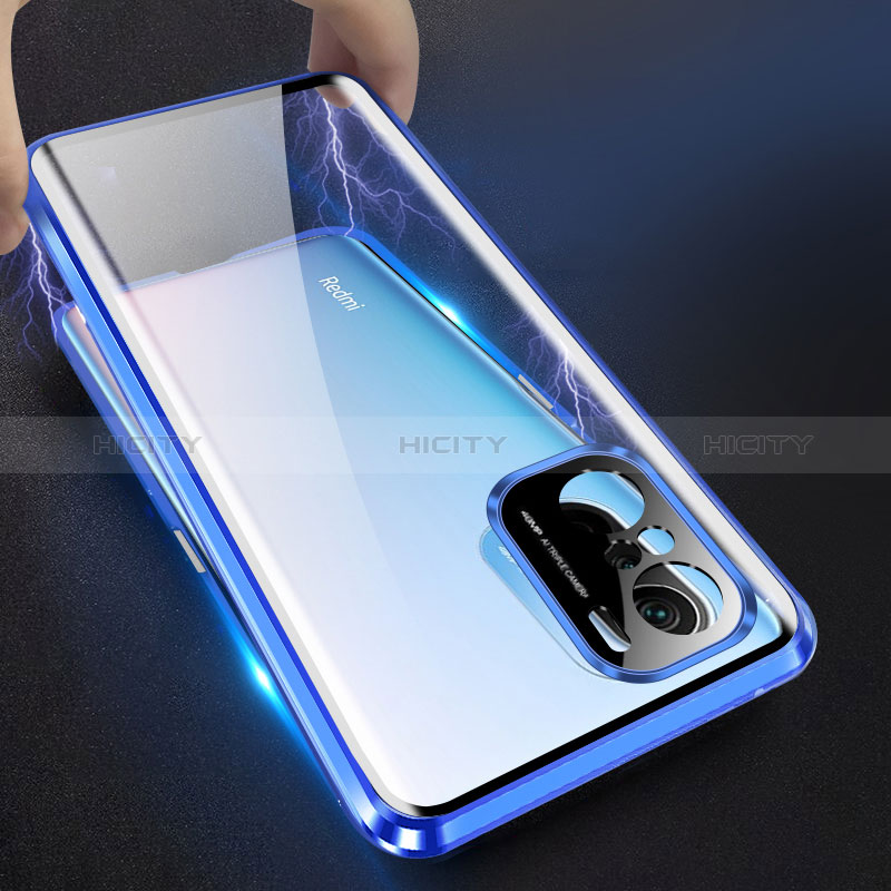 Coque Rebord Bumper Luxe Aluminum Metal Miroir 360 Degres Housse Etui Aimant P03 pour Xiaomi Mi 11X Pro 5G Plus