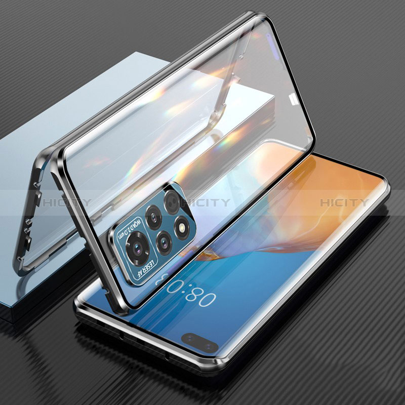 Coque Rebord Bumper Luxe Aluminum Metal Miroir 360 Degres Housse Etui Aimant P04 pour Huawei Honor V40 5G Plus