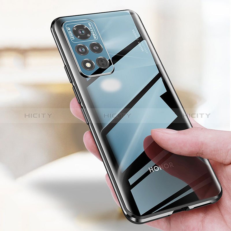 Coque Rebord Bumper Luxe Aluminum Metal Miroir 360 Degres Housse Etui Aimant P04 pour Huawei Honor V40 5G Plus