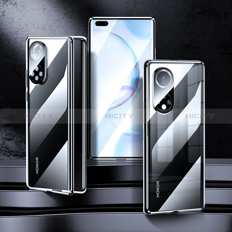 Coque Rebord Bumper Luxe Aluminum Metal Miroir 360 Degres Housse Etui Aimant pour Huawei Honor 50 Pro 5G Plus