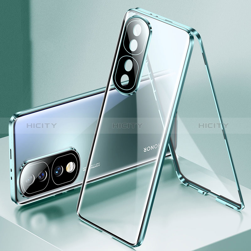 Coque Rebord Bumper Luxe Aluminum Metal Miroir 360 Degres Housse Etui Aimant pour Huawei Honor 70 Pro 5G Plus