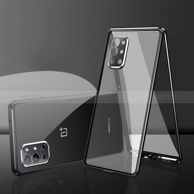 Coque Rebord Bumper Luxe Aluminum Metal Miroir 360 Degres Housse Etui Aimant pour OnePlus 9R 5G Plus