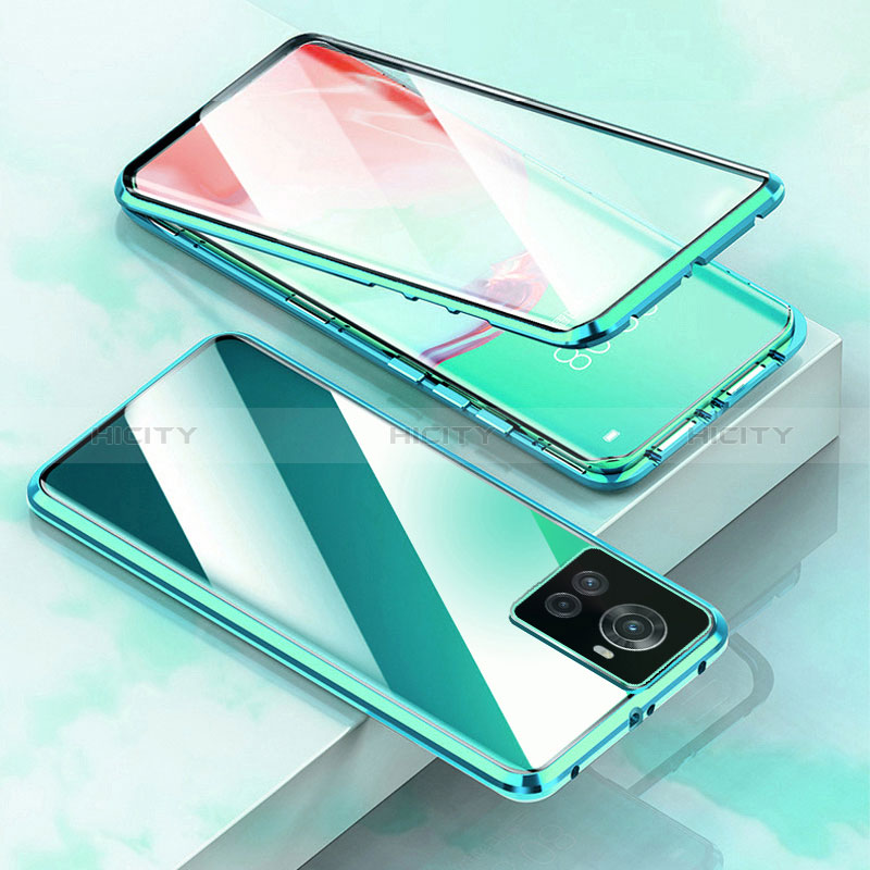 Coque Rebord Bumper Luxe Aluminum Metal Miroir 360 Degres Housse Etui Aimant pour OnePlus Ace 5G Plus