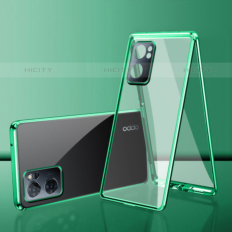 Coque Rebord Bumper Luxe Aluminum Metal Miroir 360 Degres Housse Etui Aimant pour OnePlus Nord N300 5G Plus