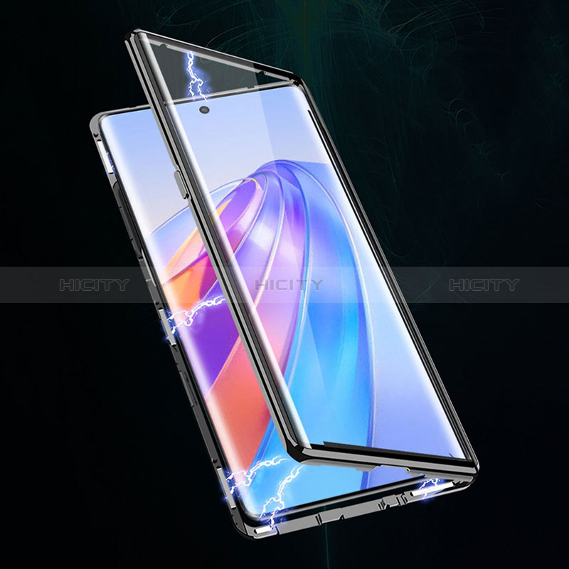 Coque Rebord Bumper Luxe Aluminum Metal Miroir 360 Degres Housse Etui Aimant pour Realme GT Neo5 SE 5G Plus