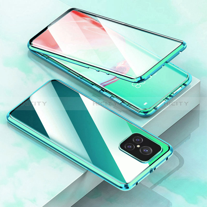 Coque Rebord Bumper Luxe Aluminum Metal Miroir 360 Degres Housse Etui Aimant pour Realme GT2 Master Explorer Plus