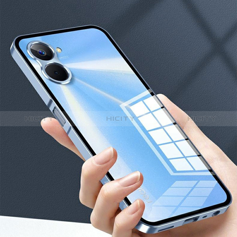 Coque Rebord Bumper Luxe Aluminum Metal Miroir 360 Degres Housse Etui Aimant pour Realme Q5x 5G Plus