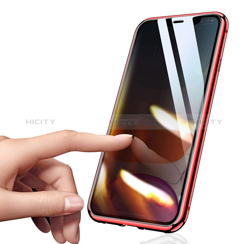 Coque Rebord Bumper Luxe Aluminum Metal Miroir 360 Degres Housse Etui Aimant pour Samsung Galaxy M30s Plus