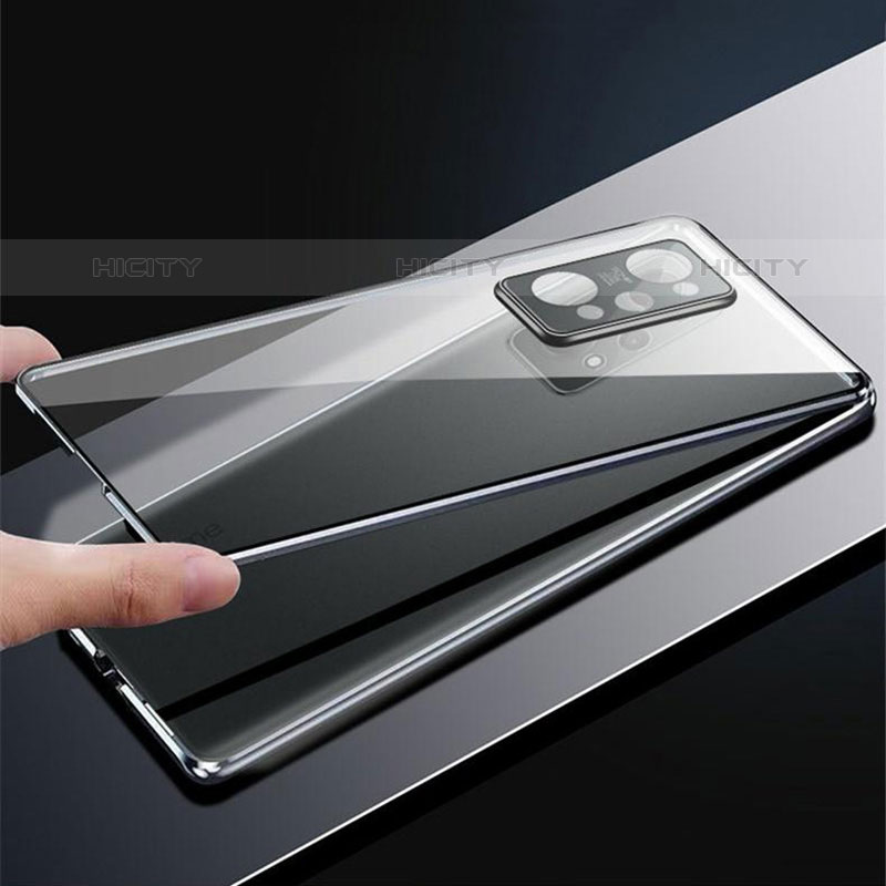 Coque Rebord Bumper Luxe Aluminum Metal Miroir 360 Degres Housse Etui Aimant pour Vivo T1 5G India Plus