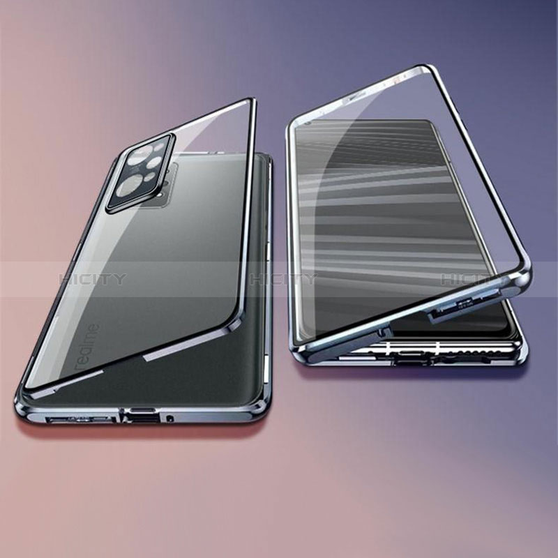 Coque Rebord Bumper Luxe Aluminum Metal Miroir 360 Degres Housse Etui Aimant pour Vivo Y30 5G Plus