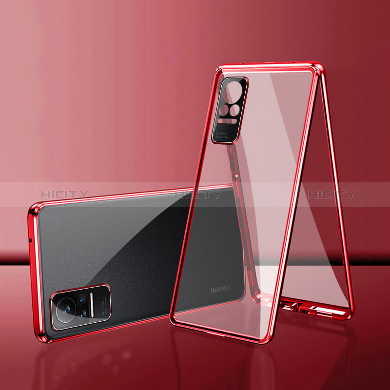 Coque Rebord Bumper Luxe Aluminum Metal Miroir 360 Degres Housse Etui Aimant pour Xiaomi Civi 1S 5G Plus