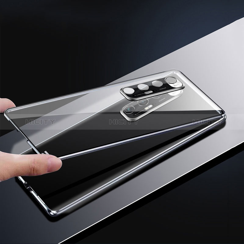 Coque Rebord Bumper Luxe Aluminum Metal Miroir 360 Degres Housse Etui Aimant pour Xiaomi Mi 10S 5G Plus