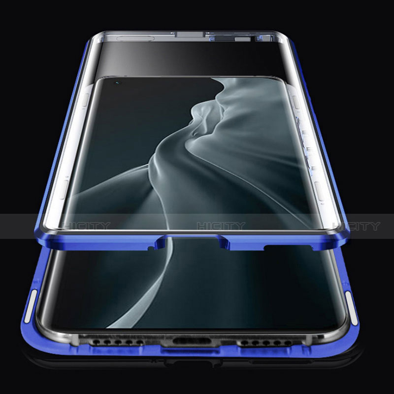 Coque Rebord Bumper Luxe Aluminum Metal Miroir 360 Degres Housse Etui Aimant pour Xiaomi Mi 11 Lite 4G Plus