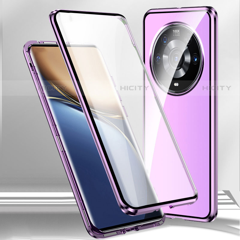 Coque Rebord Bumper Luxe Aluminum Metal Miroir 360 Degres Housse Etui Aimant pour Xiaomi Mi 12 Ultra 5G Plus