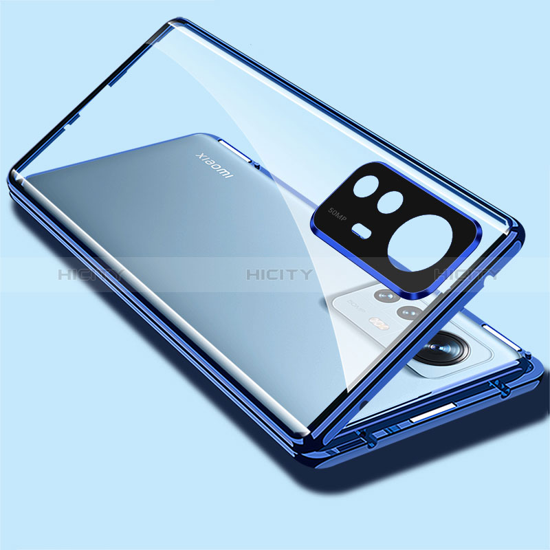 Coque Rebord Bumper Luxe Aluminum Metal Miroir 360 Degres Housse Etui Aimant pour Xiaomi Mi 12T Pro 5G Plus