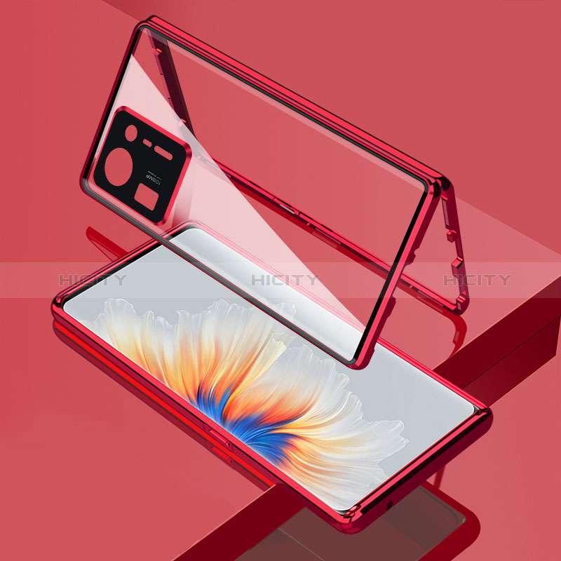 Coque Rebord Bumper Luxe Aluminum Metal Miroir 360 Degres Housse Etui Aimant pour Xiaomi Mi Mix 4 5G Plus