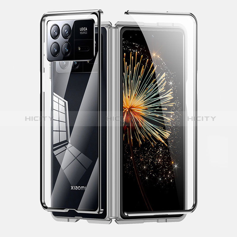 Coque Rebord Bumper Luxe Aluminum Metal Miroir 360 Degres Housse Etui Aimant pour Xiaomi Mix Fold 3 5G Plus