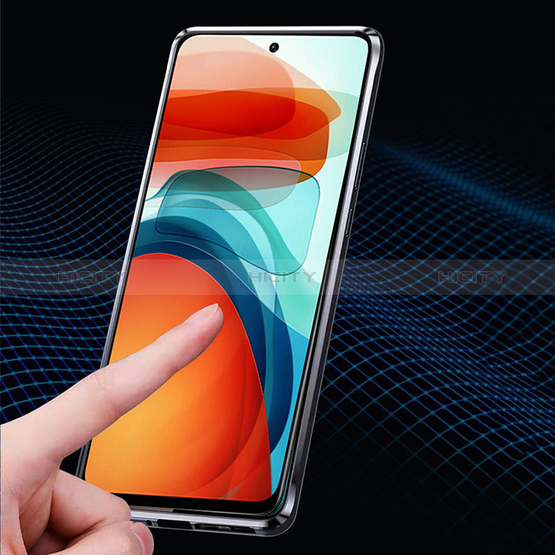 Coque Rebord Bumper Luxe Aluminum Metal Miroir 360 Degres Housse Etui Aimant pour Xiaomi POCO M3 Pro 5G Plus