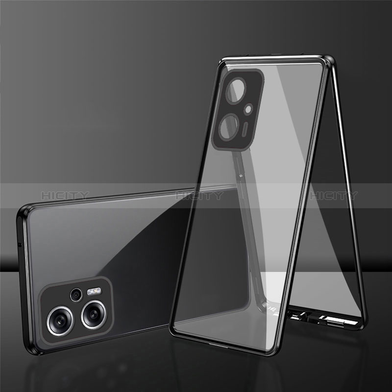 Coque Rebord Bumper Luxe Aluminum Metal Miroir 360 Degres Housse Etui Aimant pour Xiaomi Poco X4 GT 5G Plus