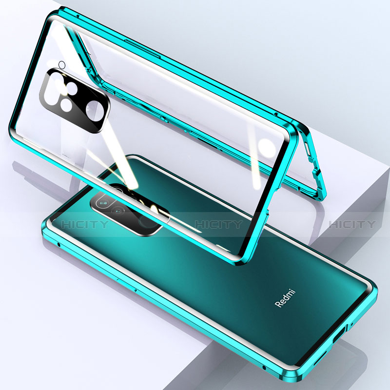 Coque Rebord Bumper Luxe Aluminum Metal Miroir 360 Degres Housse Etui Aimant pour Xiaomi Redmi 10X 4G Plus