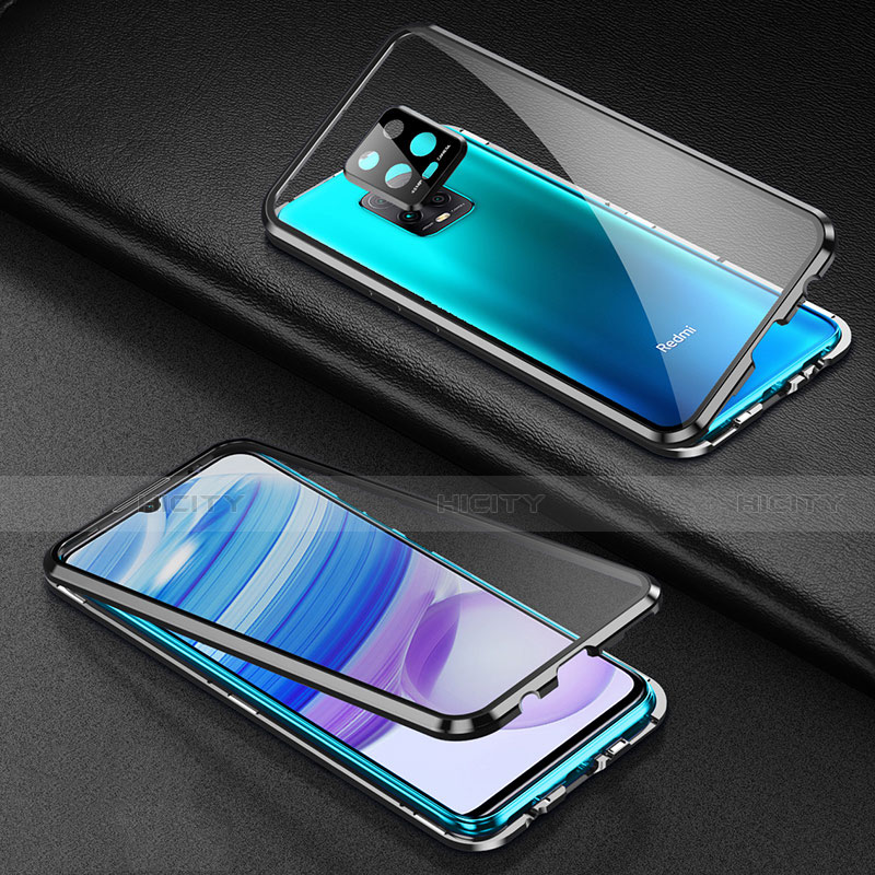 Coque Rebord Bumper Luxe Aluminum Metal Miroir 360 Degres Housse Etui Aimant pour Xiaomi Redmi 10X Pro 5G Plus